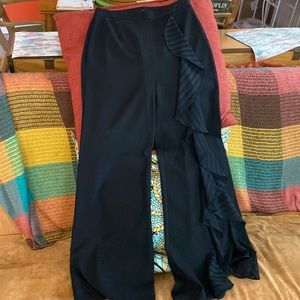 La Bella Vida dressy black wide leg pant sz sm
